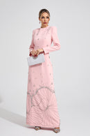 Gyrala Pink Diamond Maxi Dress