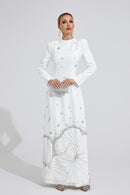 Gyrala White Diamond Maxi Dress