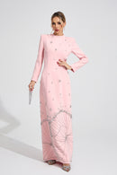 Gyrala Pink Diamond Maxi Dress