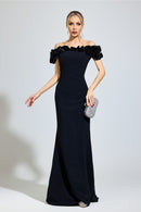 Parevix Black Floral  Maxi Dress