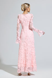 Moxelia Pink Mermaid Formal Dress