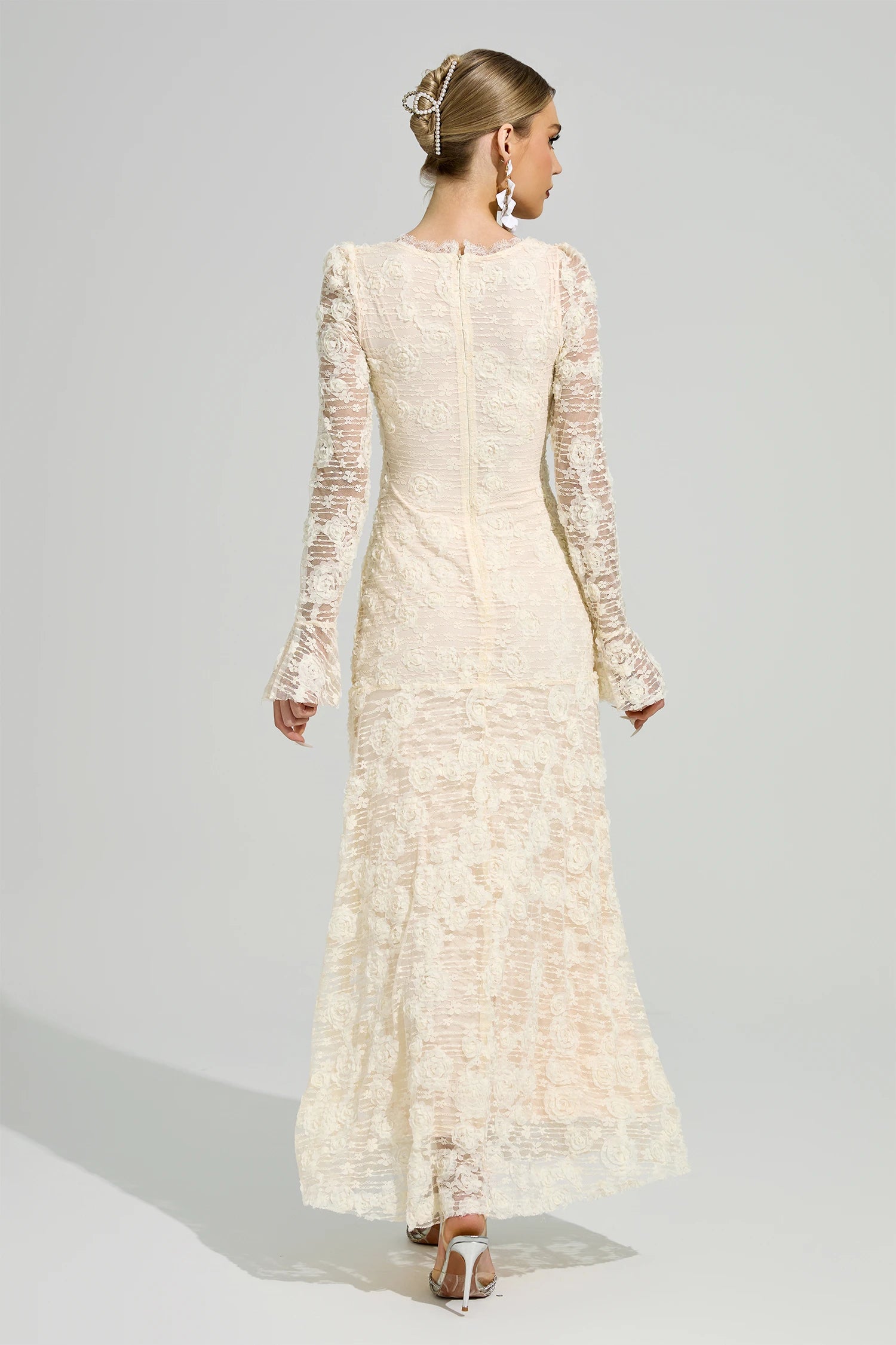 Moxelia Apricot Mermaid Formal Dress