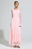 Moxelia Pink Mermaid Formal Dress