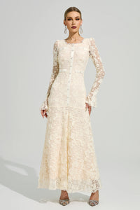 Moxelia Apricot Mermaid Formal Dress