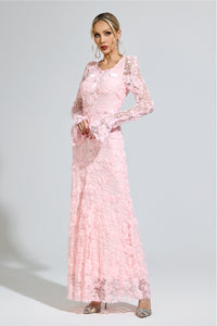 Moxelia Pink Mermaid Formal Dress