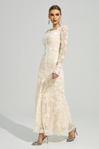 Moxelia Apricot Mermaid Formal Dress
