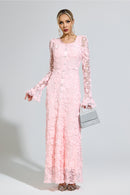 Moxelia Pink Mermaid Formal Dress
