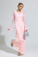 Moxelia Pink Mermaid Formal Dress
