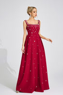Syltheran Red Diamond Maxi Dress