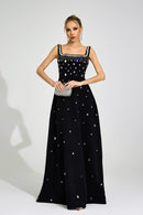 Syltheran Black Diamond Maxi Dress