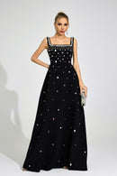 Syltheran Black Diamond Maxi Dress