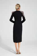 Noryvex Black Diamond Maxi Dress