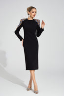 Noryvex Black Diamond Maxi Dress
