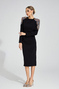 Noryvex Black Diamond Maxi Dress