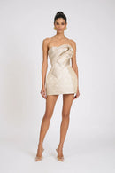 Fenvora Strapless Mini Dress In Apricot