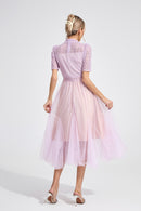 Faeltryn Purple Lace Maxi Dress