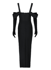 Patsy Flowers Midi Bandage Dress