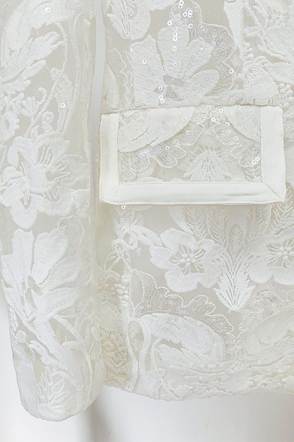 Benita Sequin-embroidered Blazer Flared Pants Set