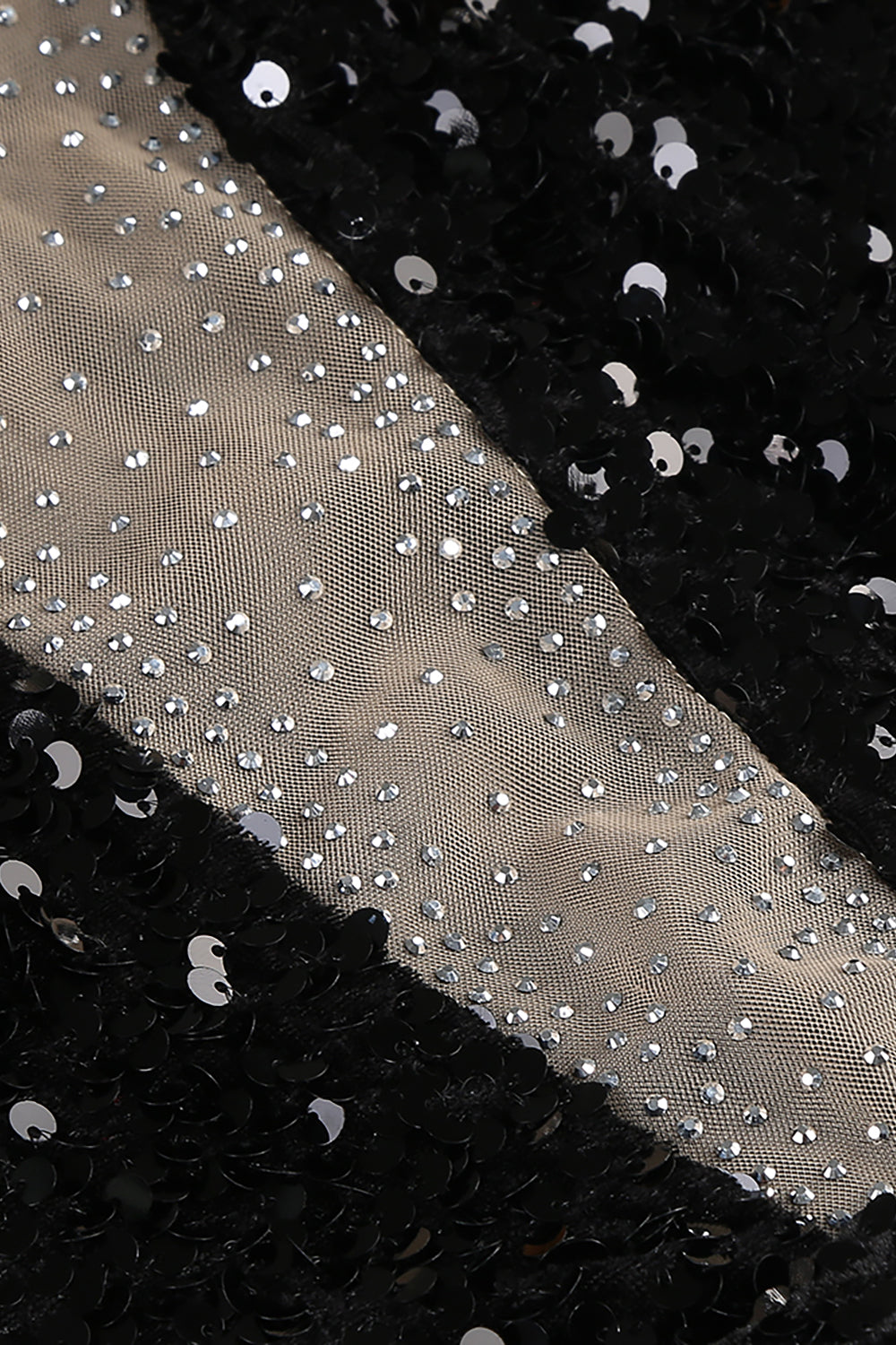 Canika Sequin Feather-Embellished Mini Dress