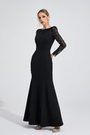 Eivin Black Diamond Maxi Dress