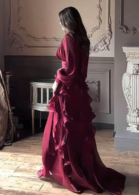 Yaven Round Neck Wave Maxi Dress