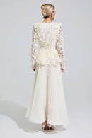 Fumiye Apricot Pleated Set