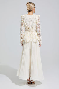 Fumiye Apricot Pleated Set