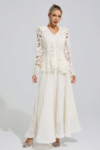 Fumiye Apricot Pleated Set