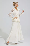 Fumiye Apricot Pleated Set