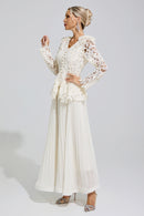 Fumiye Apricot Pleated Set