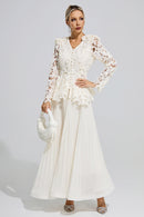 Fumiye Apricot Pleated Set