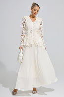 Fumiye Apricot Pleated Set