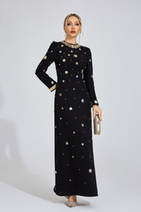 Barkley Star Maxi Dress In Black