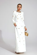 Barkley Star Maxi Dress In White