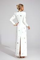 Barkley Star Maxi Dress In White