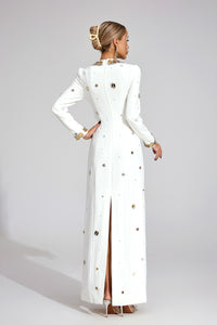 Barkley Star Maxi Dress In White