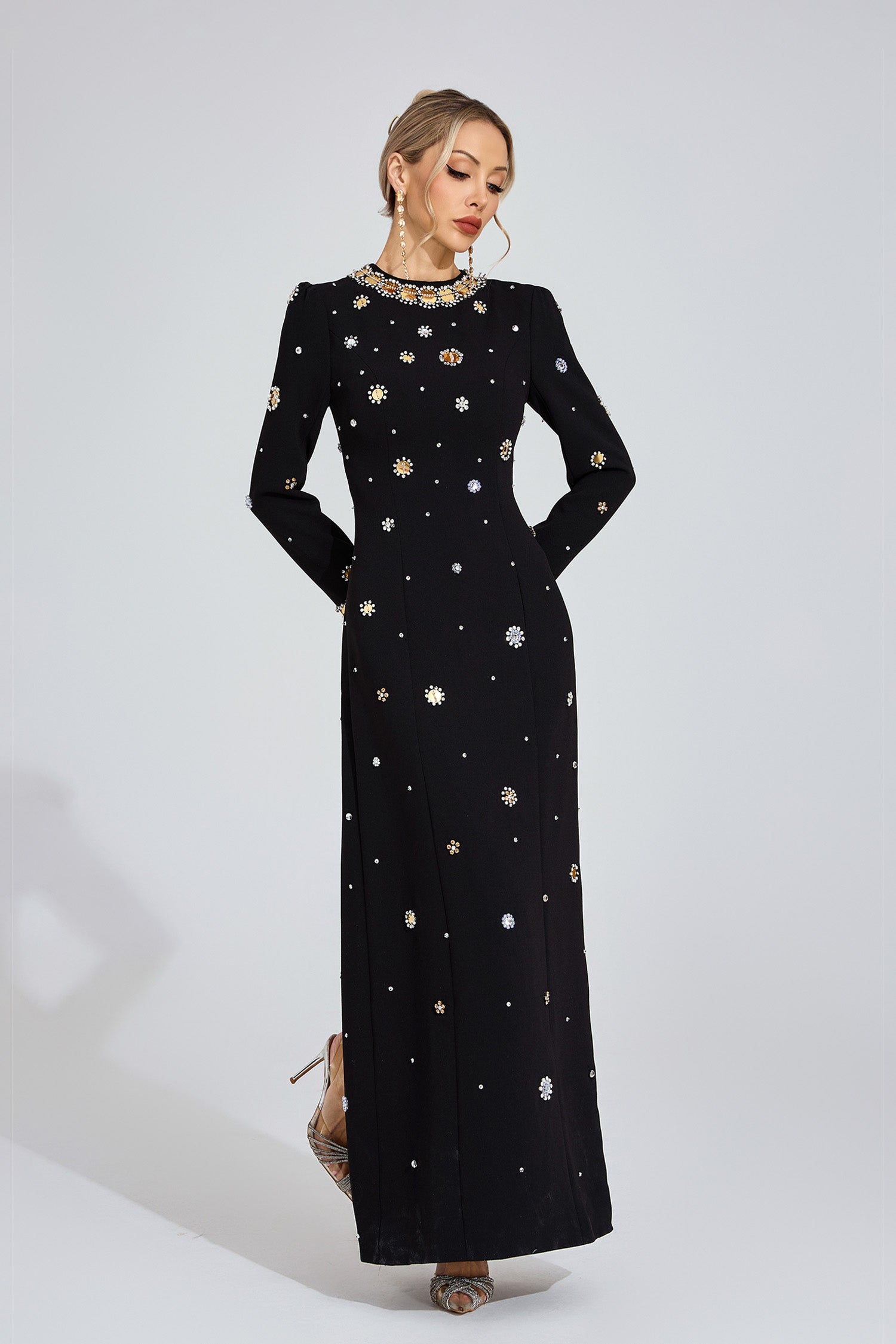 Barkley Star Maxi Dress In Black