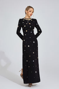 Barkley Star Maxi Dress In Black
