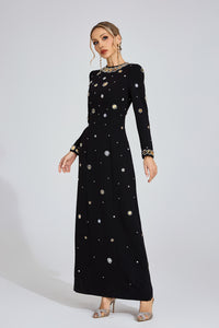 Barkley Star Maxi Dress In Black