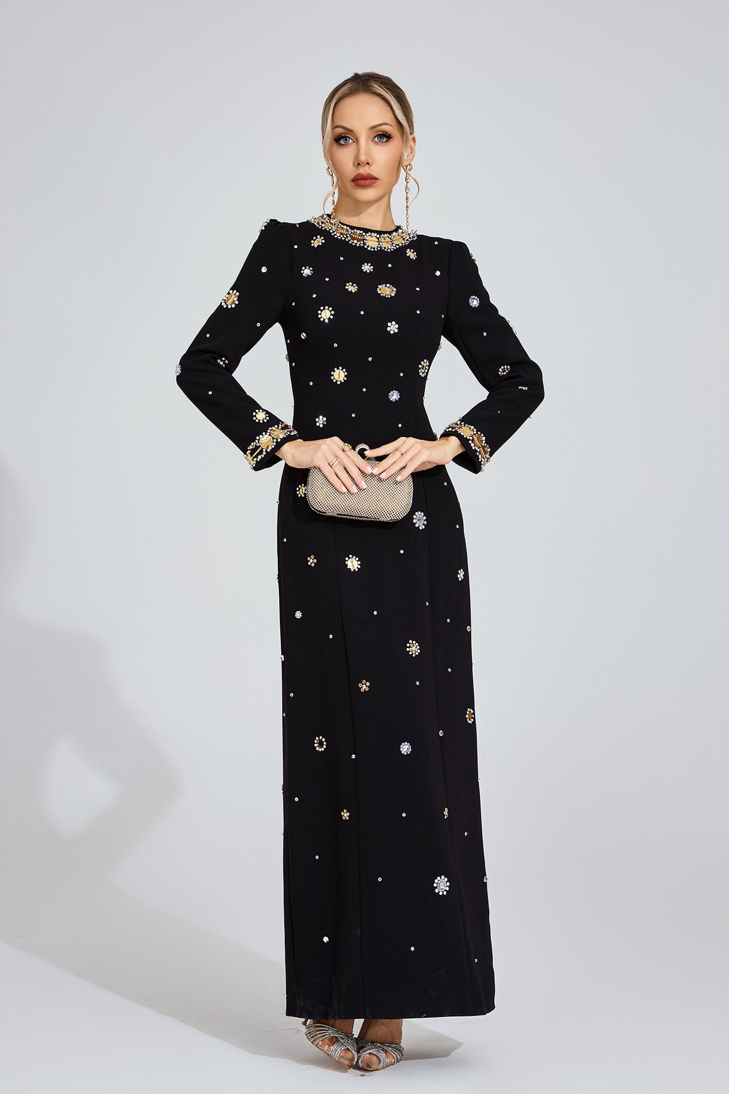 Barkley Star Maxi Dress In Black