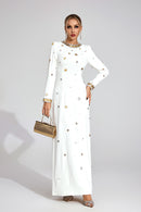 Barkley Star Maxi Dress In White