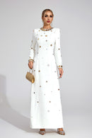 Barkley Star Maxi Dress In White