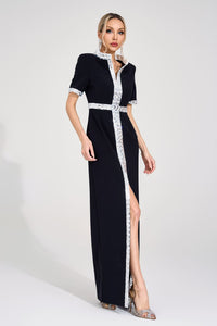 Draylorn Black Diamond Maxi Dress
