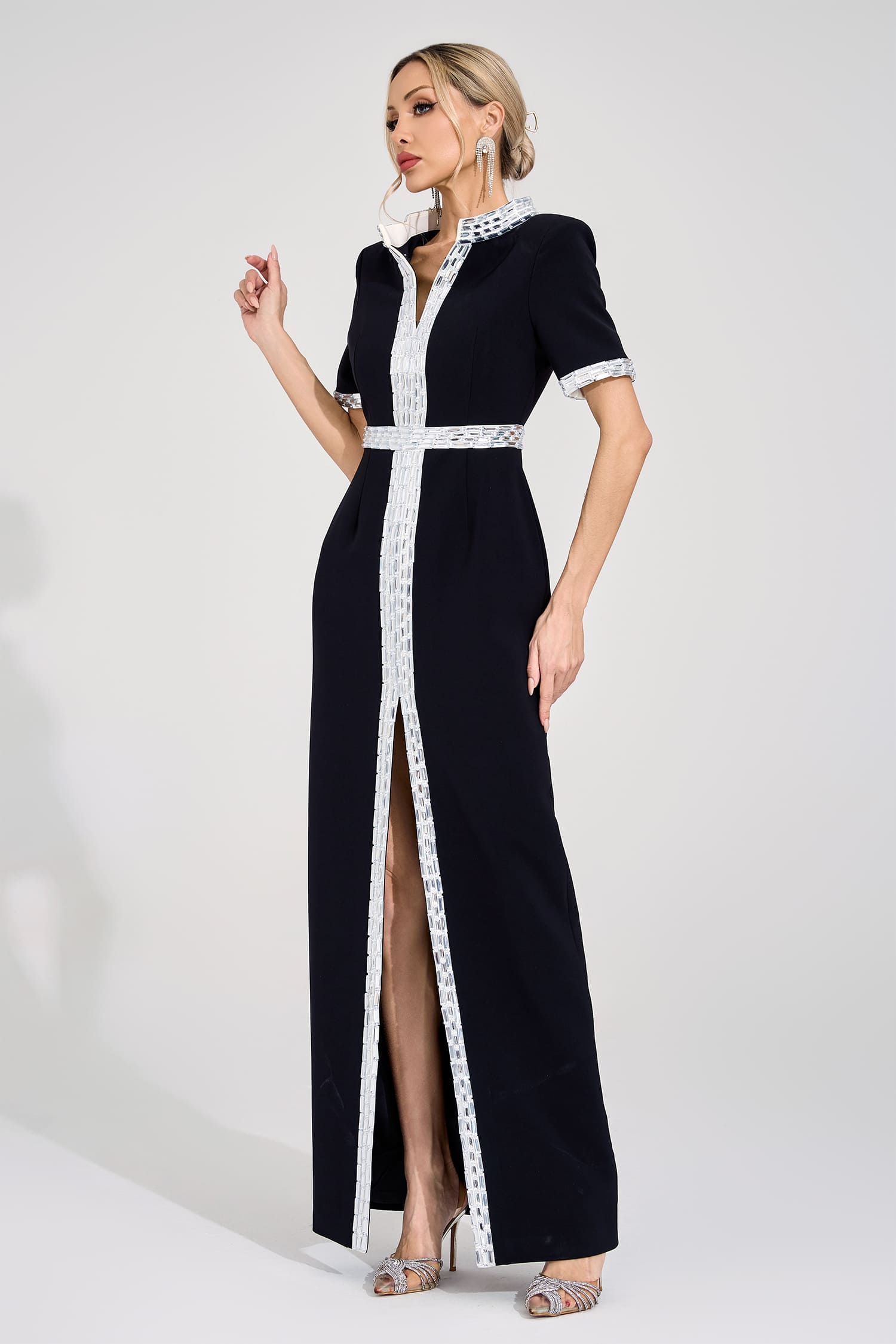 Draylorn Black Diamond Maxi Dress