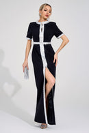 Draylorn Black Diamond Maxi Dress