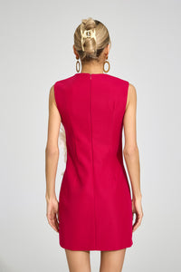 Drynex Red Floral Midi Dress