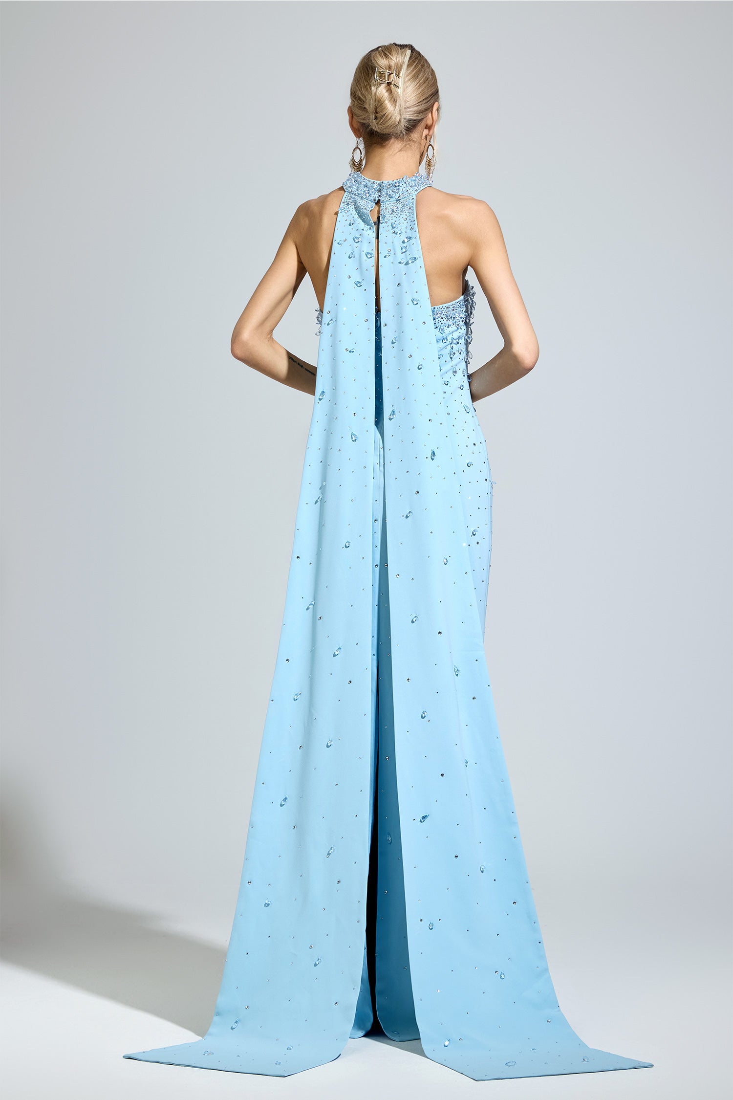 Arxelle Blue Evening Gown