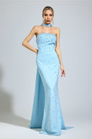 Arxelle Blue Evening Gown
