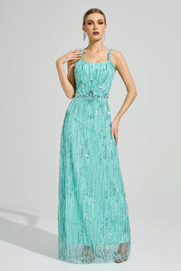 Morthael Green Sequin Maxi Dress