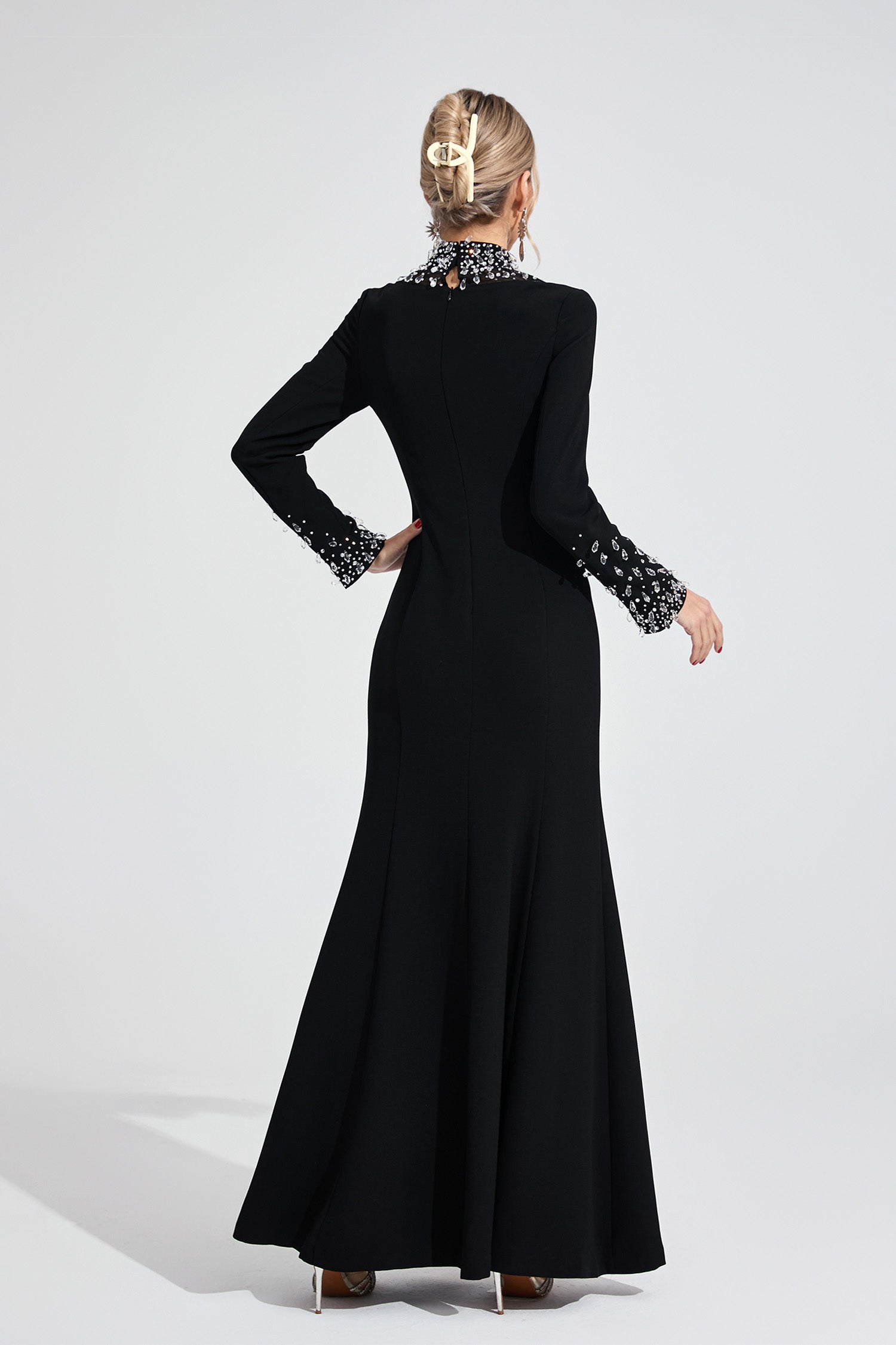 Delythra Black Diamond Maxi Dress